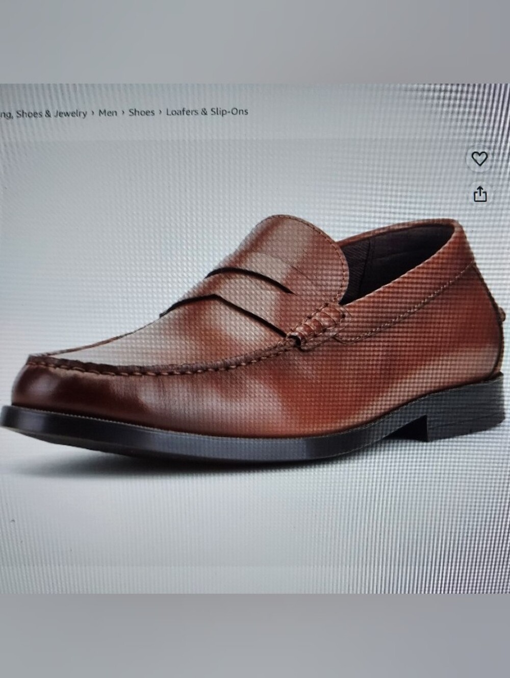 Rockport Men's Chestnut Brown Leather Penny Loafers Sz. 8M.